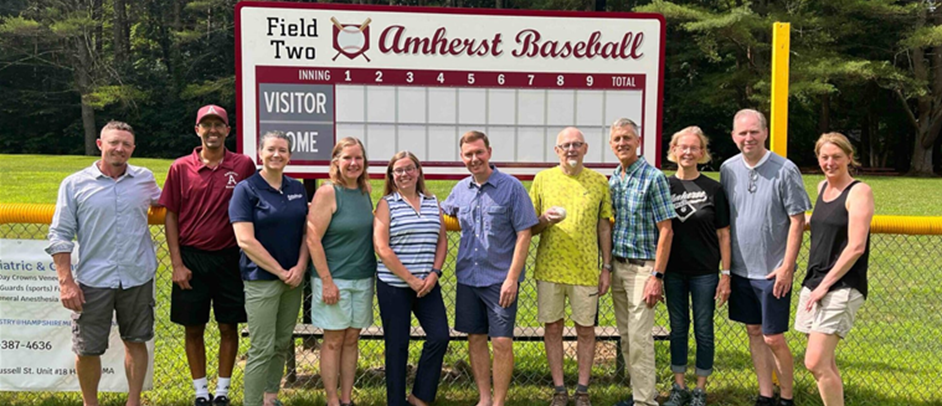 New scoreboards at Mill River