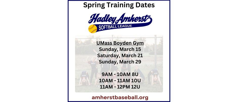 Softball spring training dates